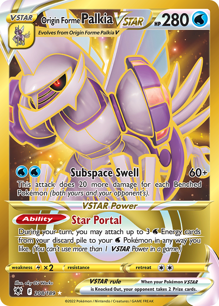 Origin Forme Palkia VSTAR card front