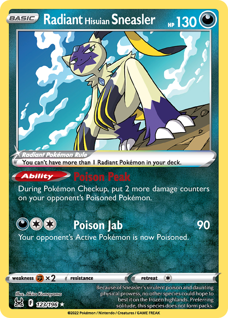 Radiant Hisuian Sneasler card front