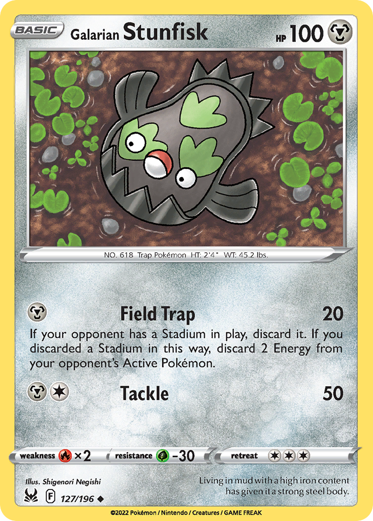 Galarian Stunfisk card front