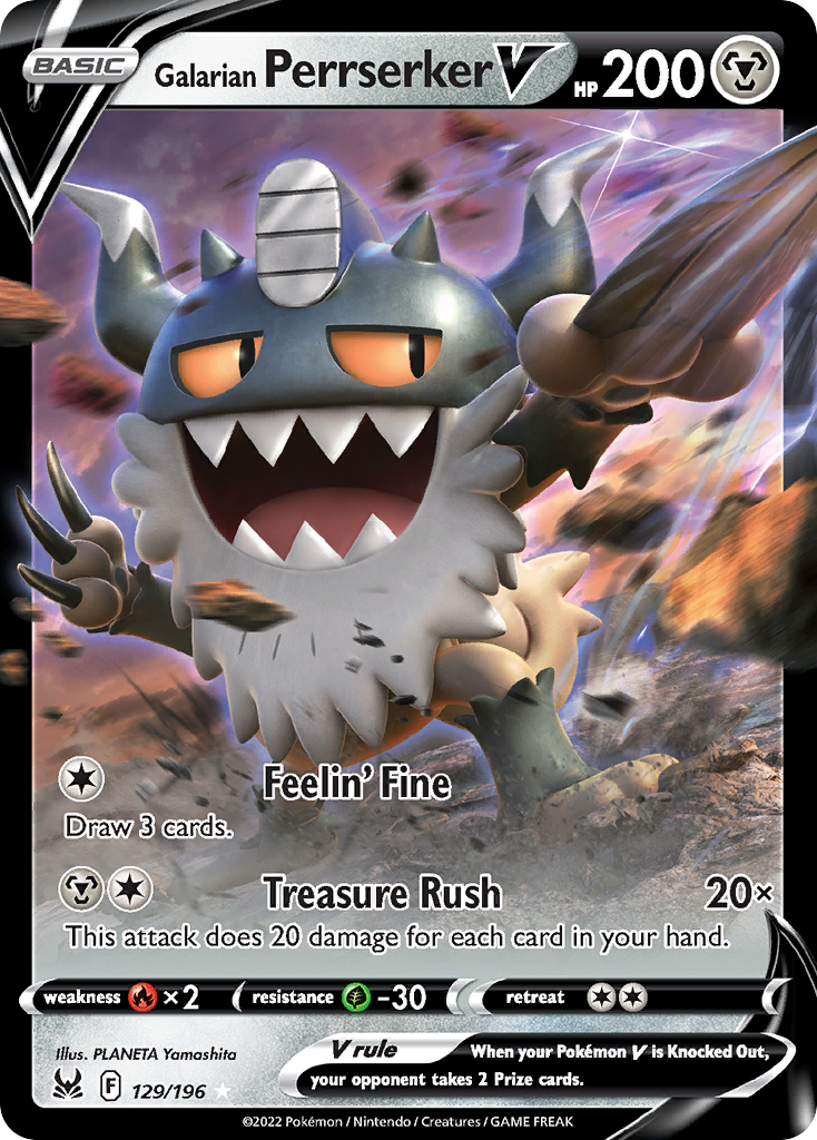 Galarian Perrserker V card front