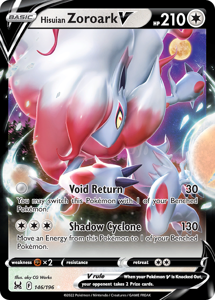 Hisuian Zoroark V card front