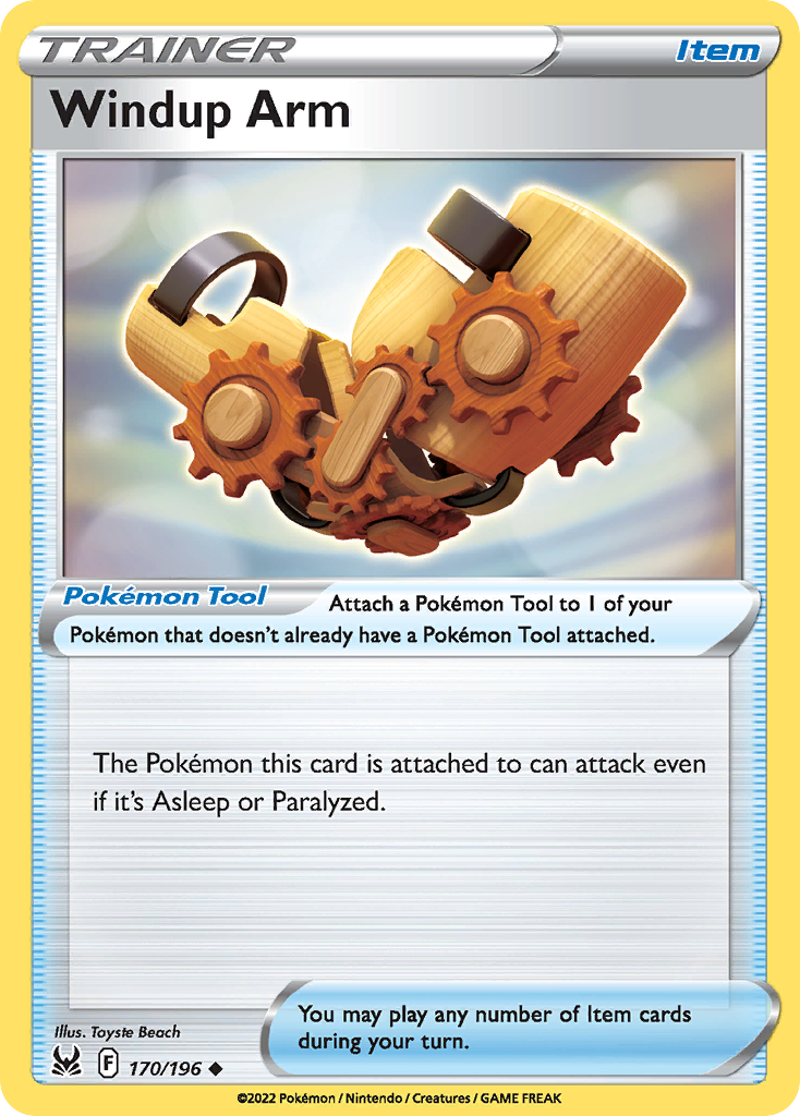Windup Arm card front
