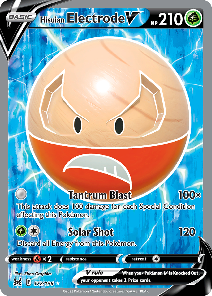 Hisuian Electrode V card front