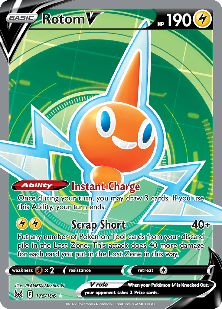 Rotom V card front