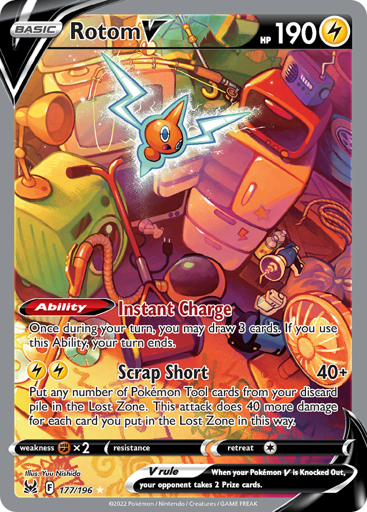 Rotom V card front