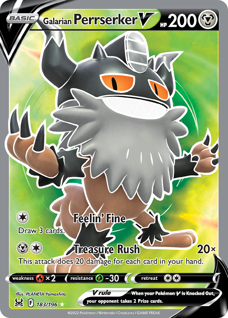 Galarian Perrserker V card front