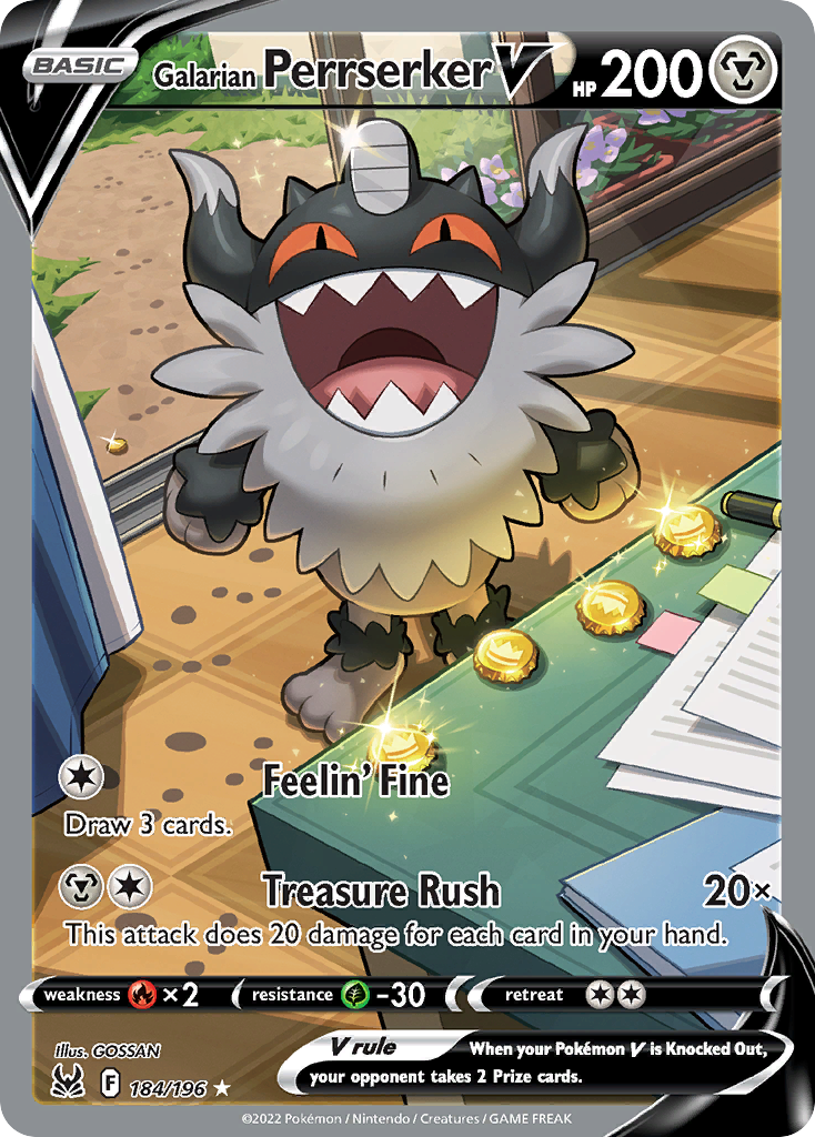 Galarian Perrserker V card front
