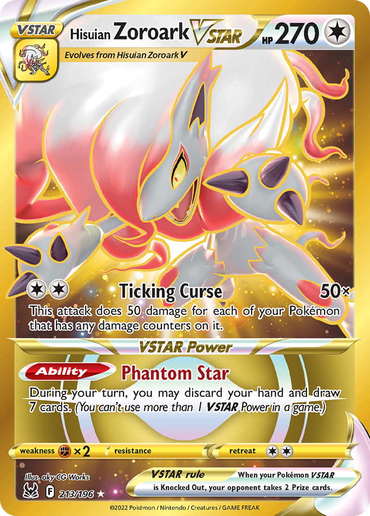 Hisuian Zoroark VSTAR card front