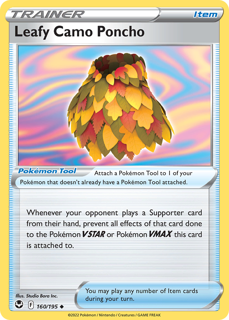 Leafy Camo Poncho card front