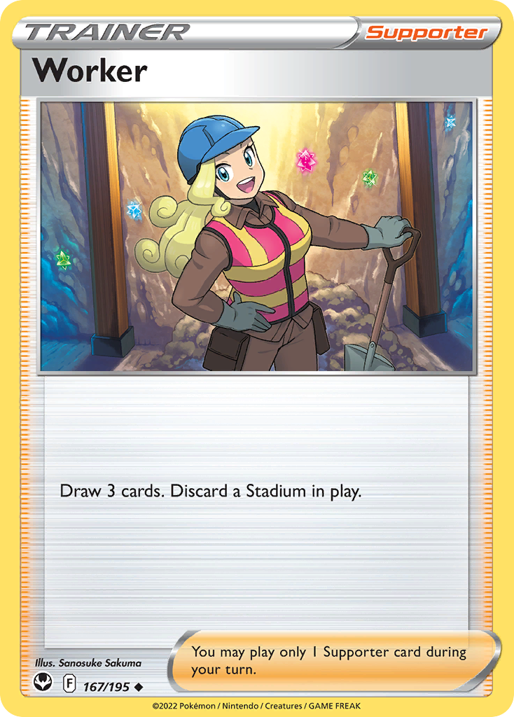 Worker card front