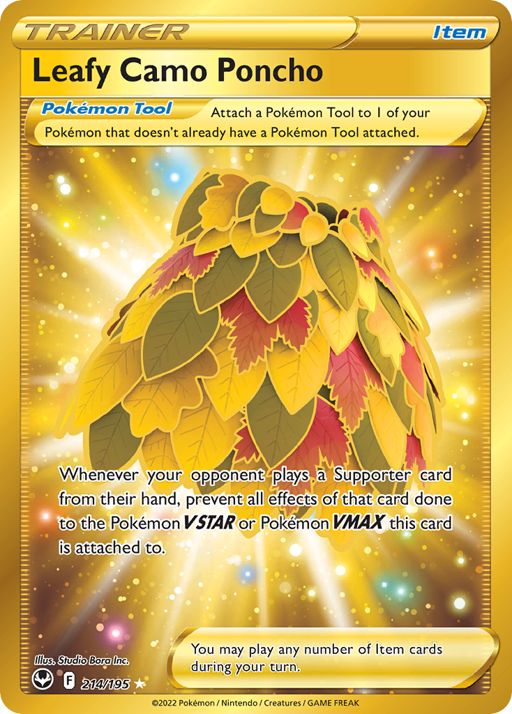 Leafy Camo Poncho card front