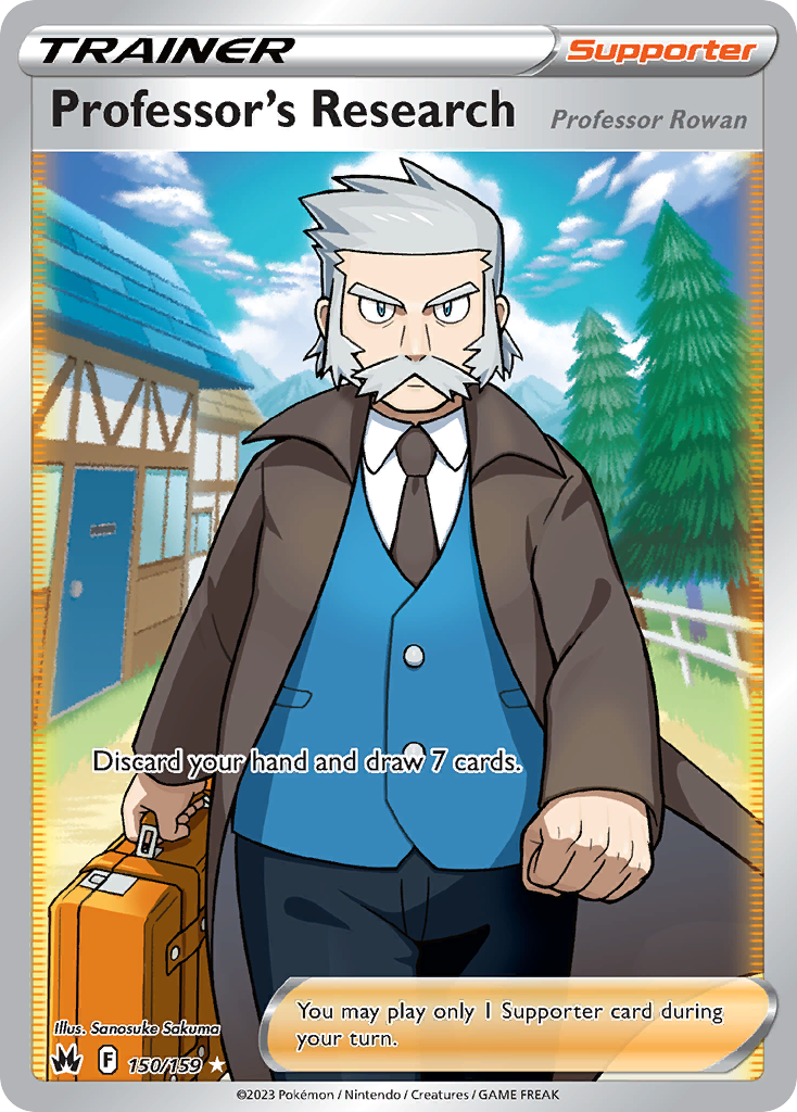 Professor's Research card front
