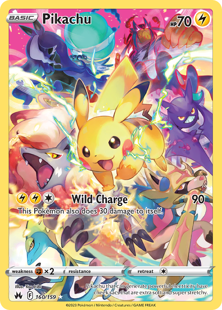 Pikachu card front