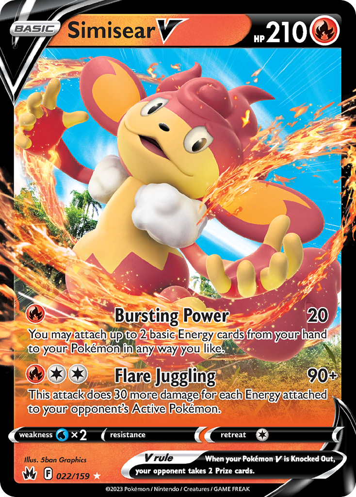 Simisear V card front