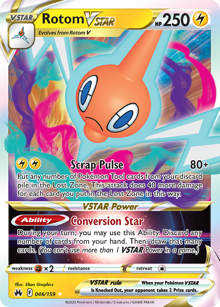 Rotom VSTAR card front