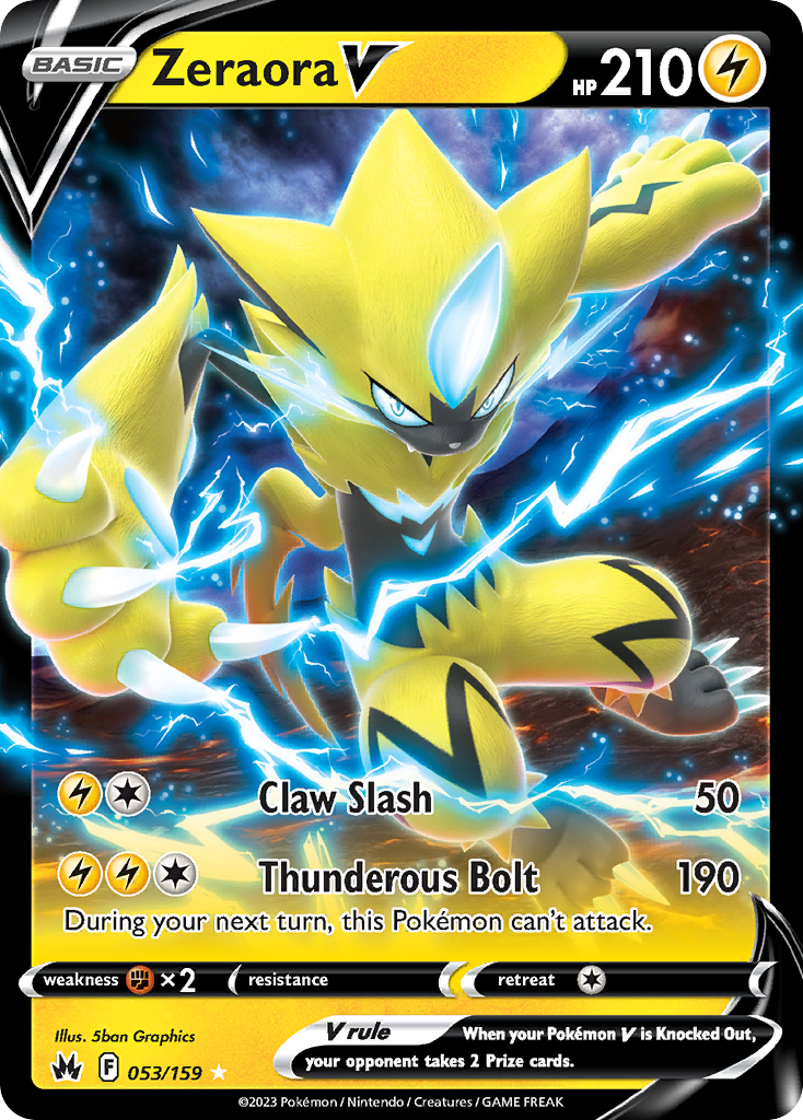 Zeraora V card front
