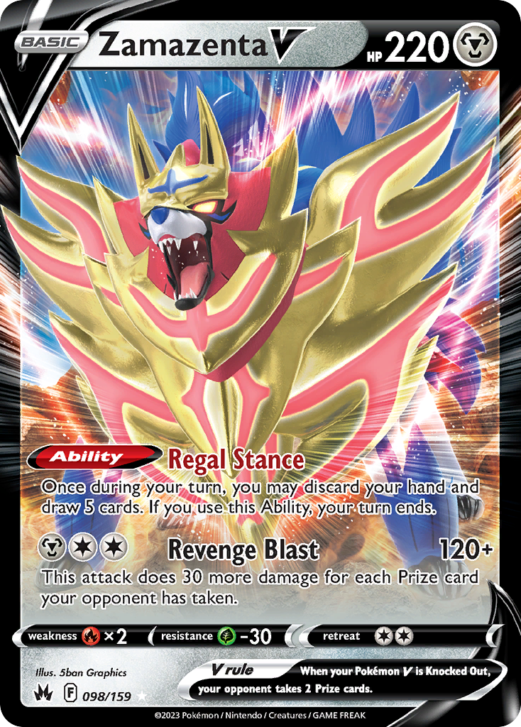 Zamazenta V card front