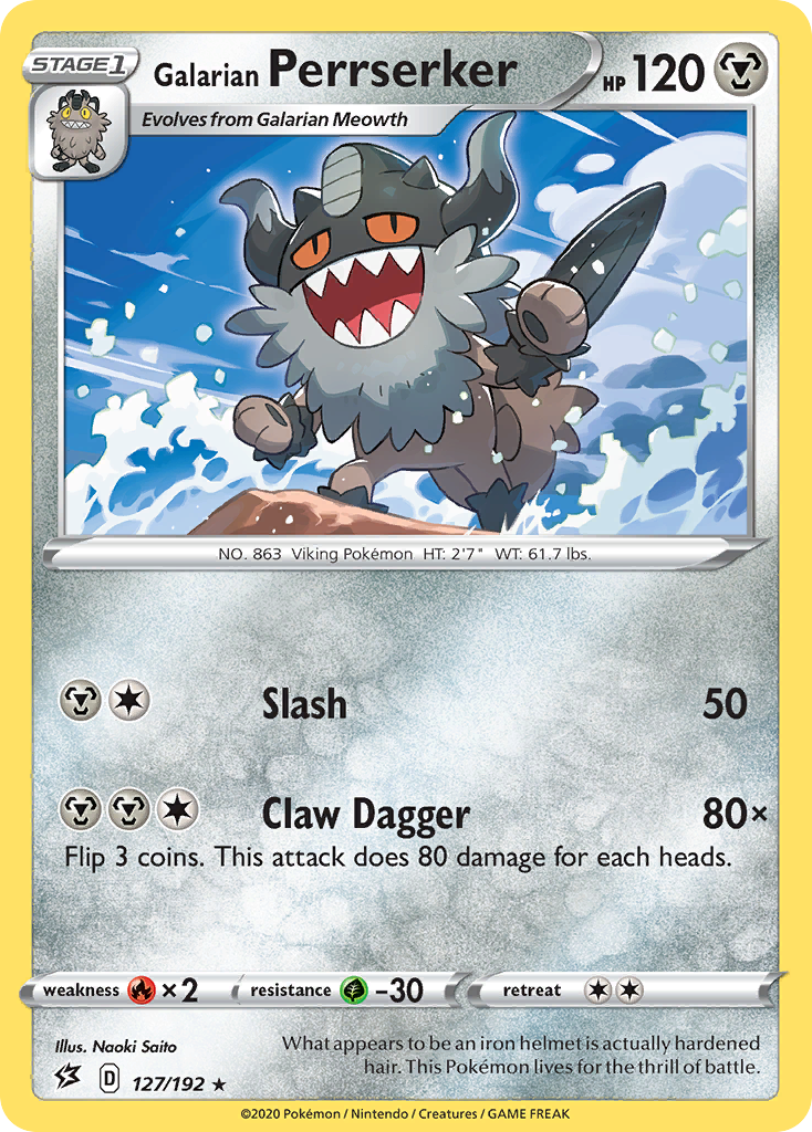 Galarian Perrserker card front