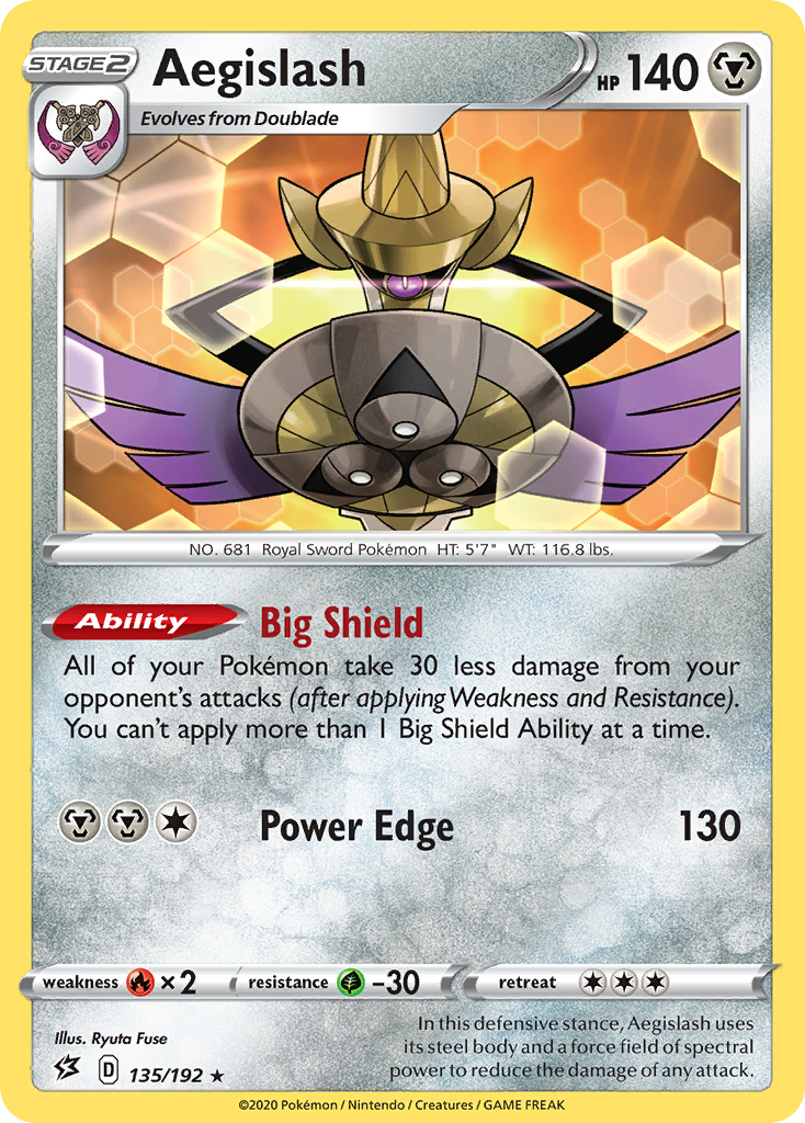 Aegislash card front