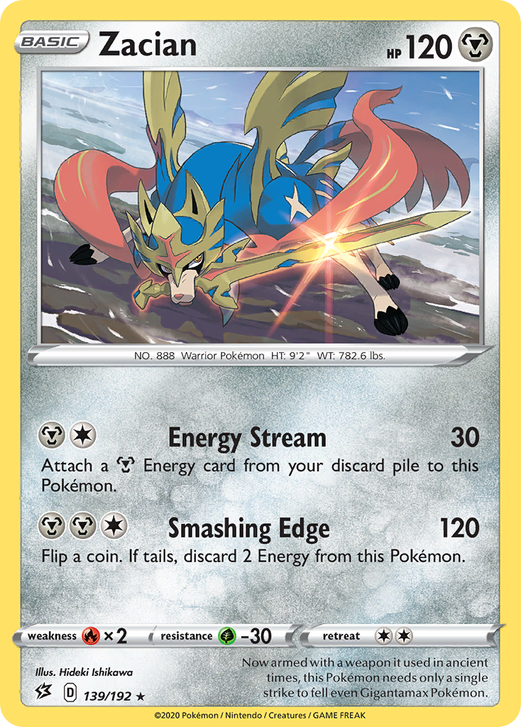 Zacian card front