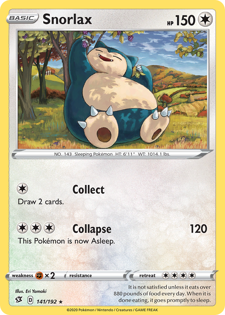 Snorlax card front