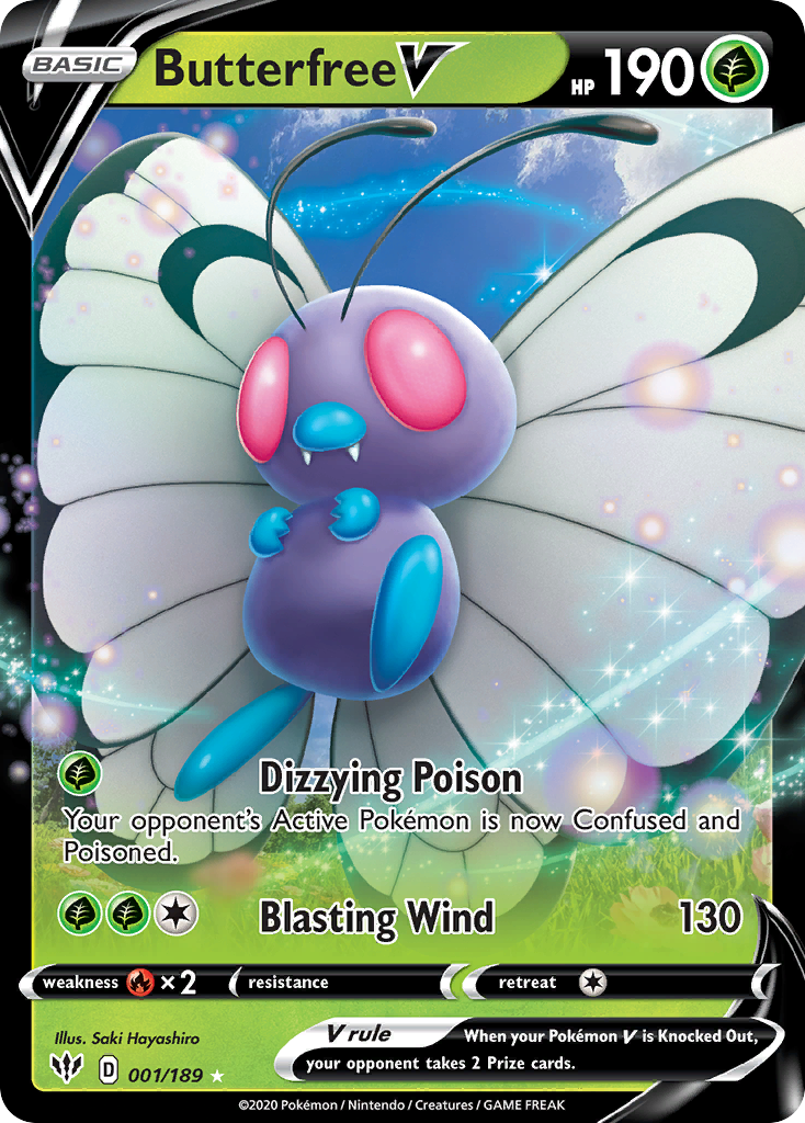 Butterfree V card front