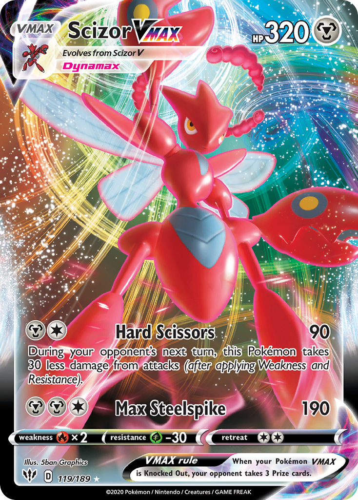 Scizor VMAX card front