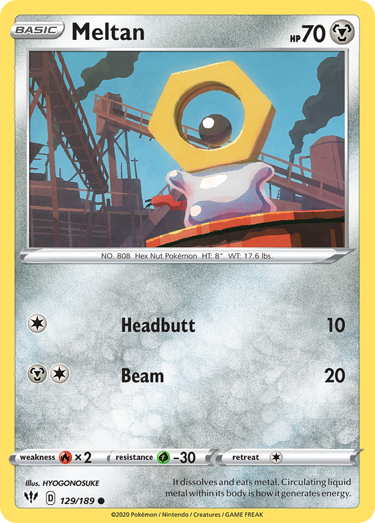 Meltan card front