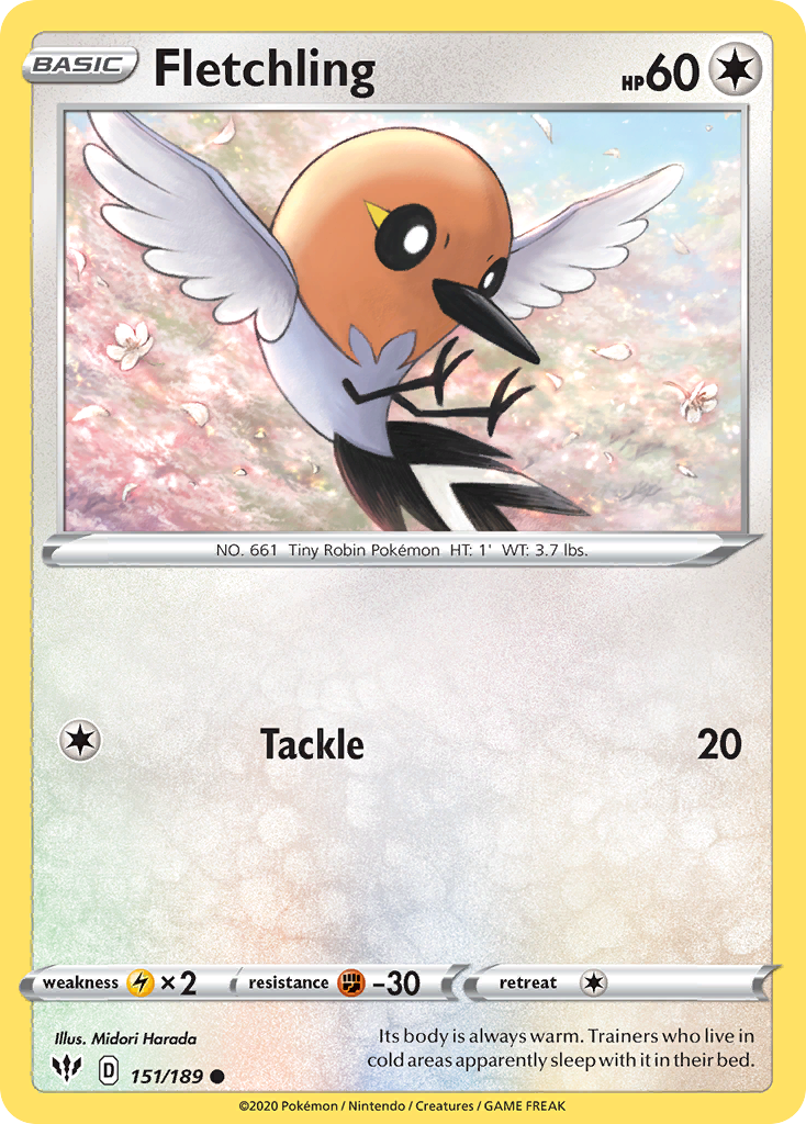 Fletchling card front