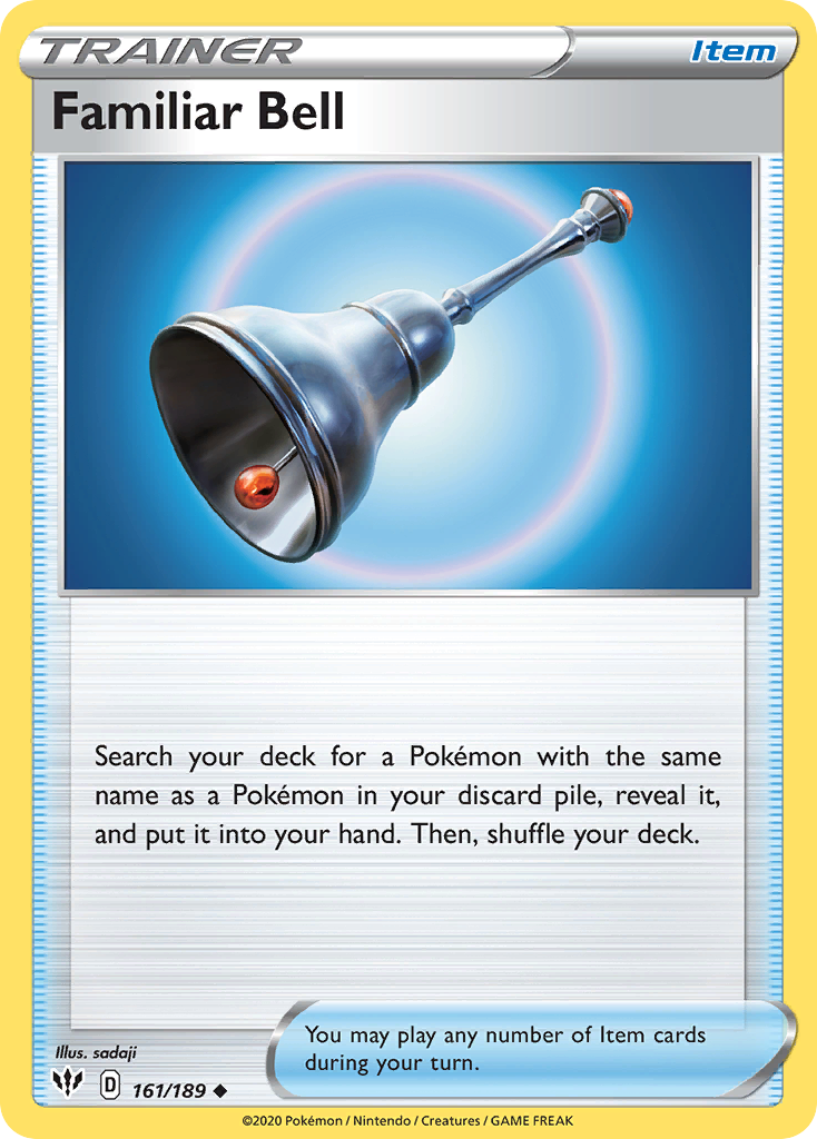 Familiar Bell card front