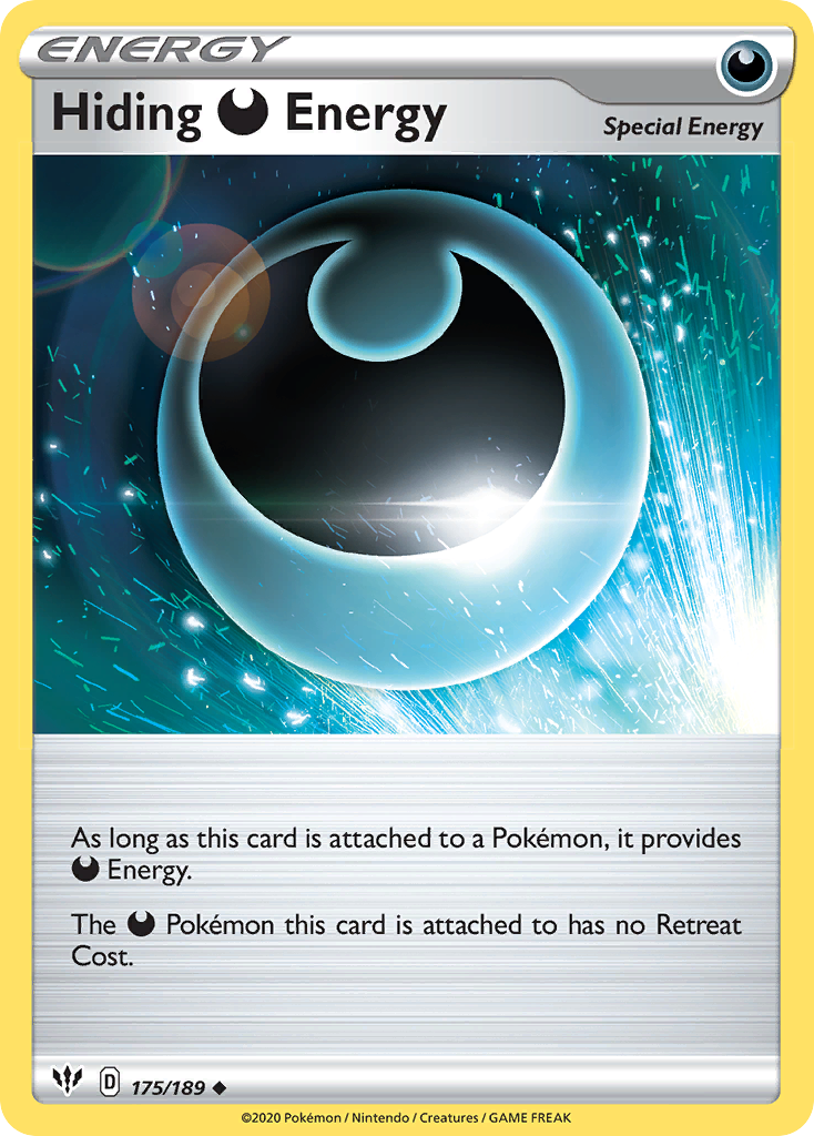 Hiding Darkness Energy card front