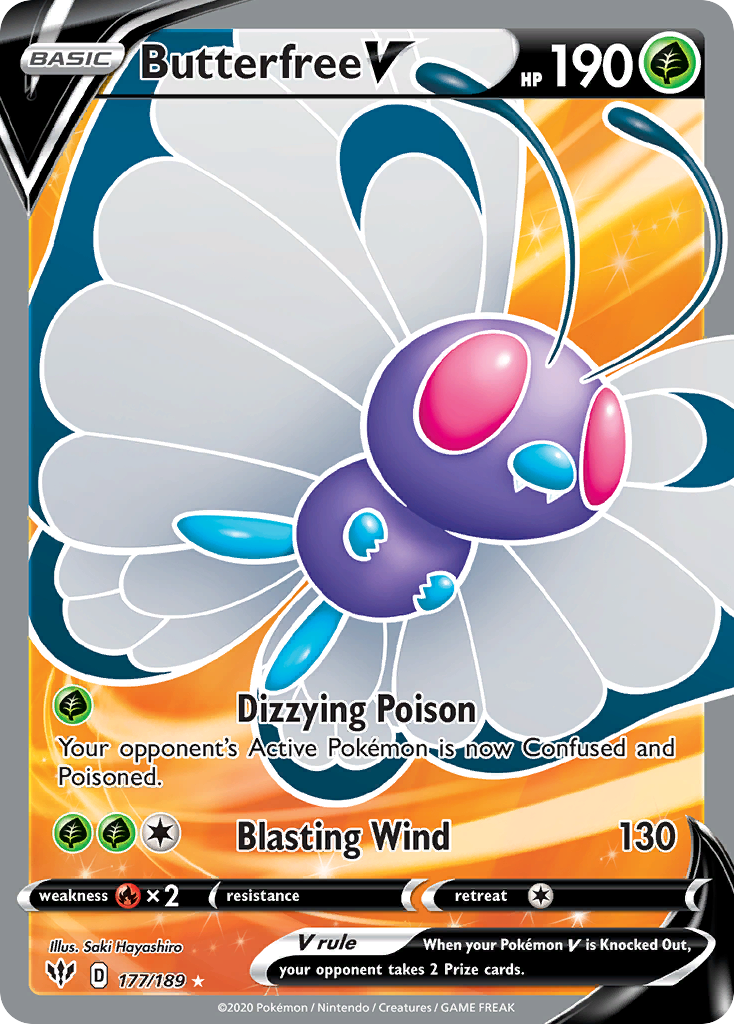 Butterfree V card front