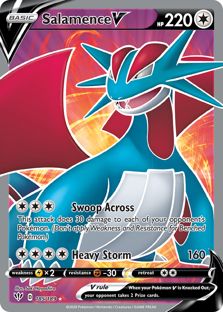 Salamence V card front