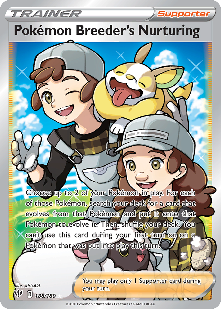 Pokémon Breeder's Nurturing card front