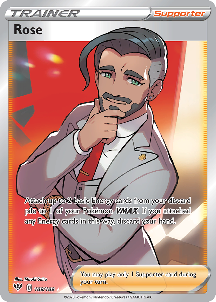 Rose card front