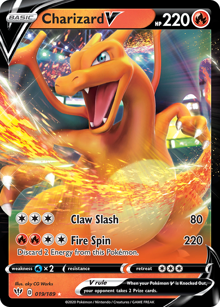 Charizard V card front