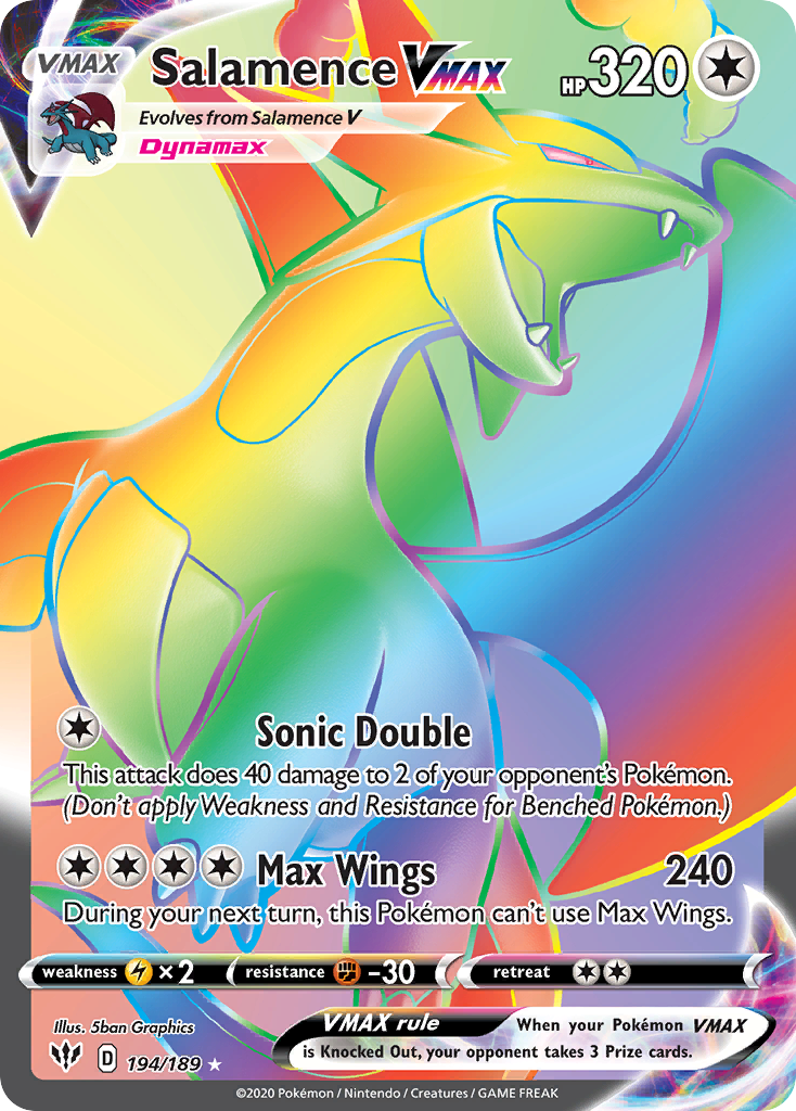 Salamence VMAX card front