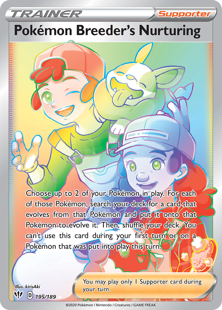 Pokémon Breeder's Nurturing card front