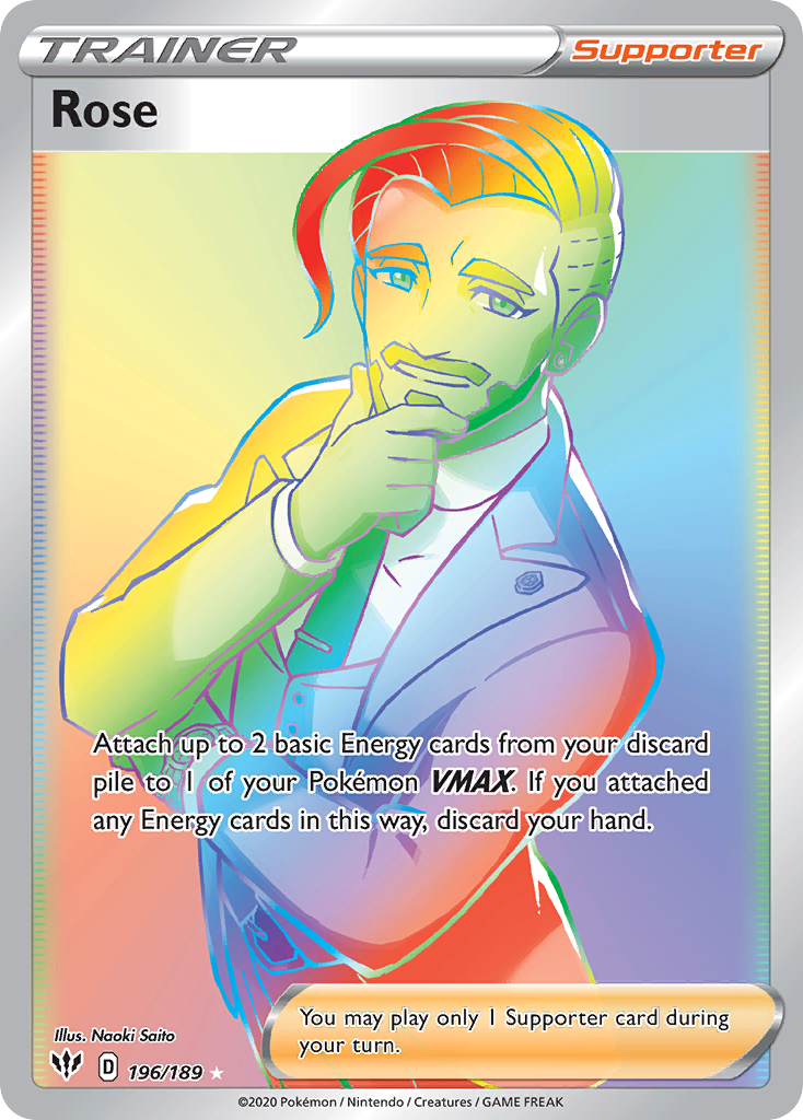 Rose card front
