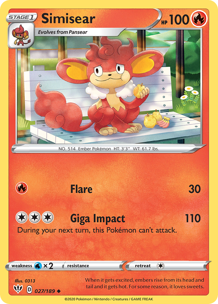 Simisear card front