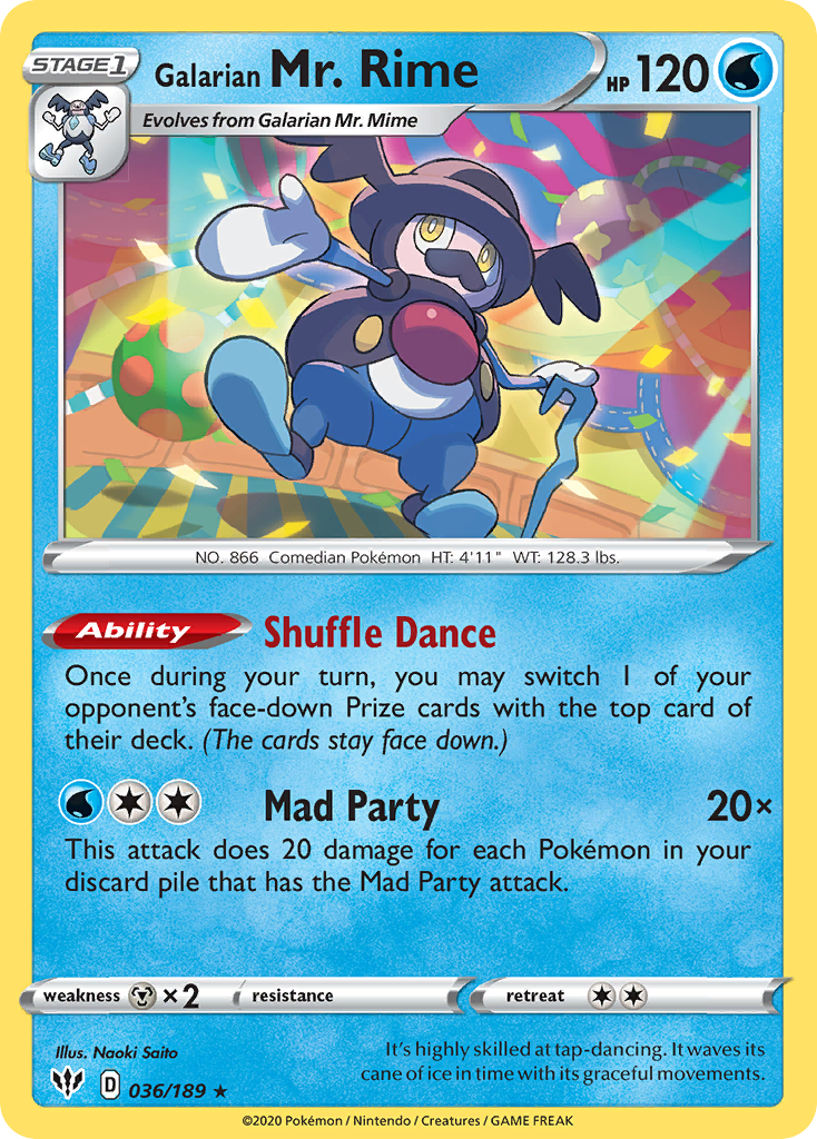 Galarian Mr. Rime card front