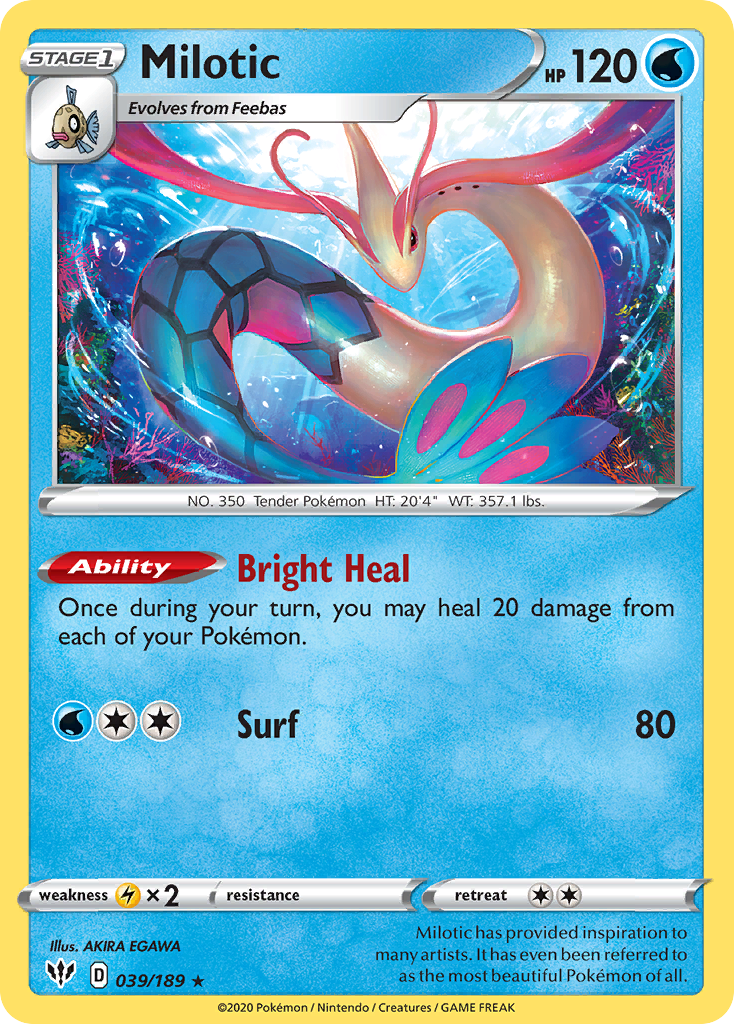 Milotic card front