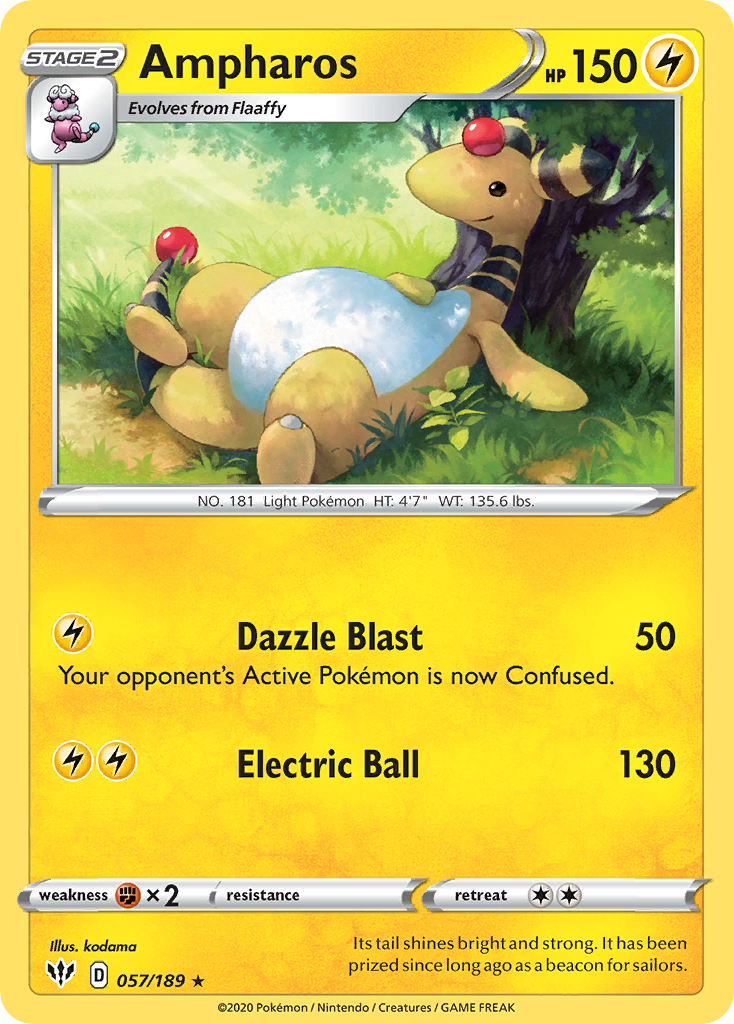 Ampharos card front