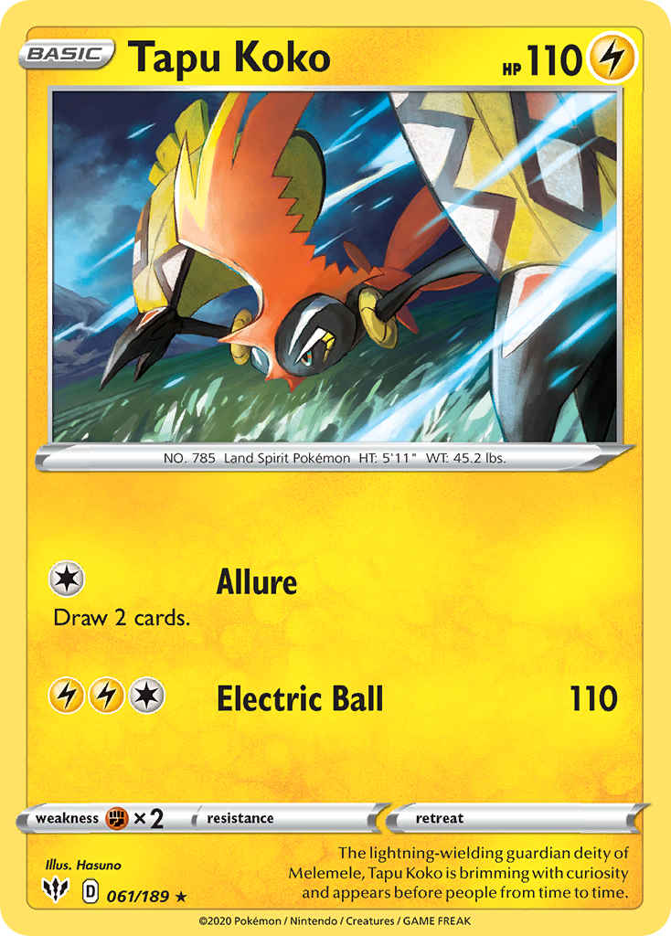 Tapu Koko card front