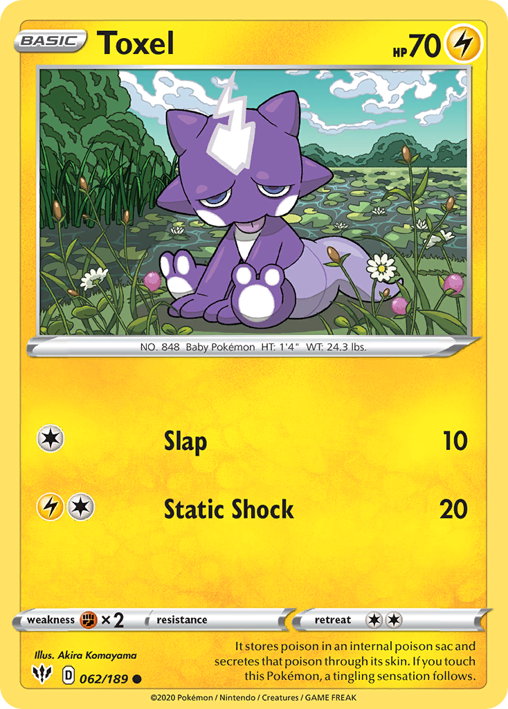 Toxel card front