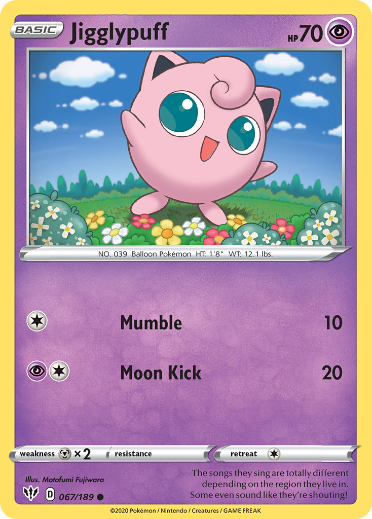 Jigglypuff card front