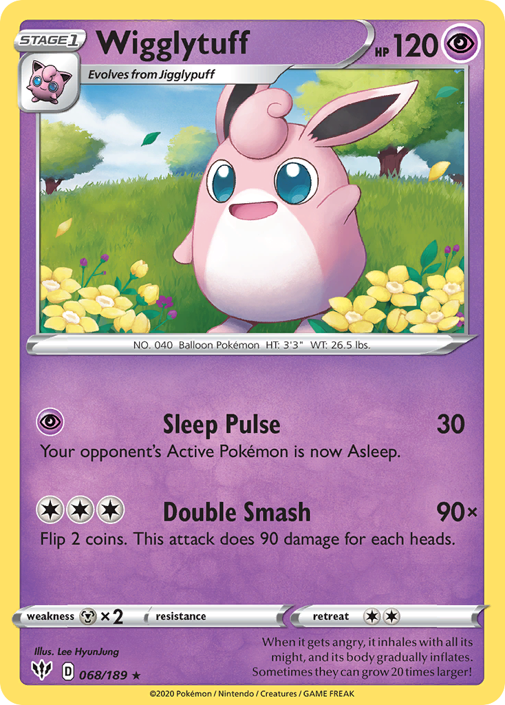 Wigglytuff card front