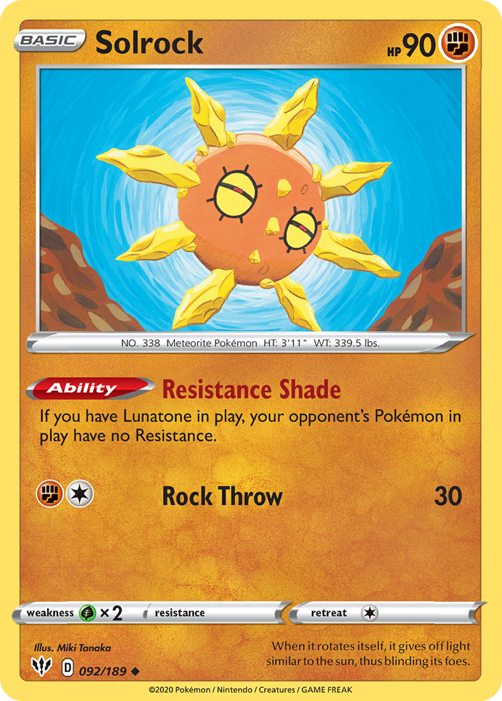 Solrock card front