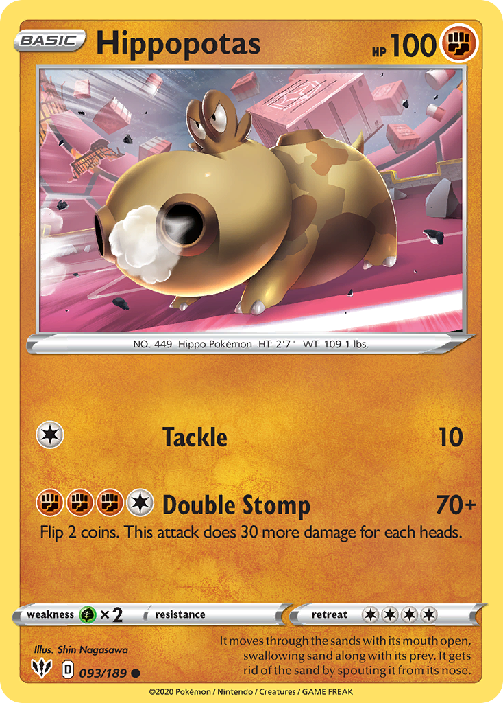 Hippopotas card front