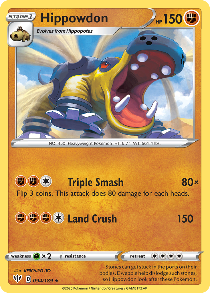 Hippowdon card front